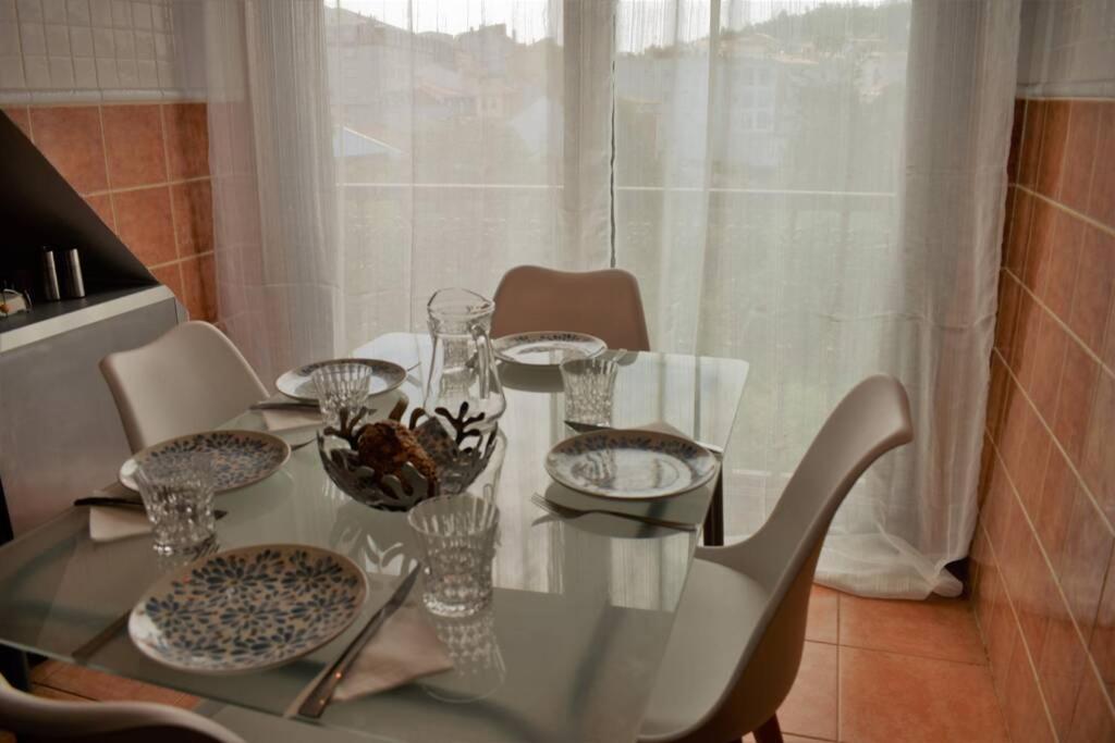 Precioso Atico En Pleno Centro De O Grove Apartment Bagian luar foto
